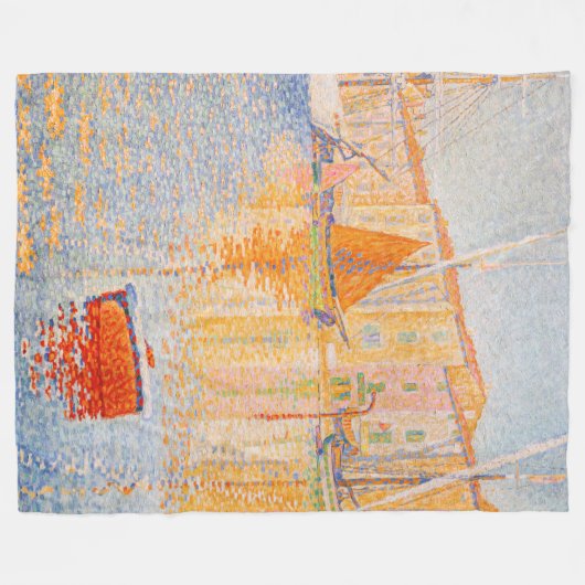 Couverture Polaire Paul Signac - La Bouée Rouge, Saint-Tropez (Devant (Horizontal))