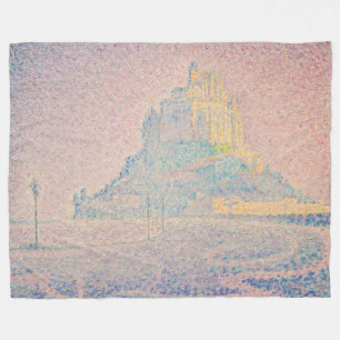 Couverture Polaire Paul Signac - Mont Saint Michel, Brume et Soleil