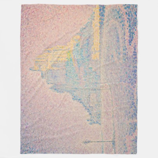 Couverture Polaire Paul Signac - Mont Saint Michel Fog et Soleil (Devant)