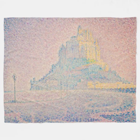 Couverture Polaire Paul Signac - Mont Saint Michel Fog et Soleil (Devant (Horizontal))