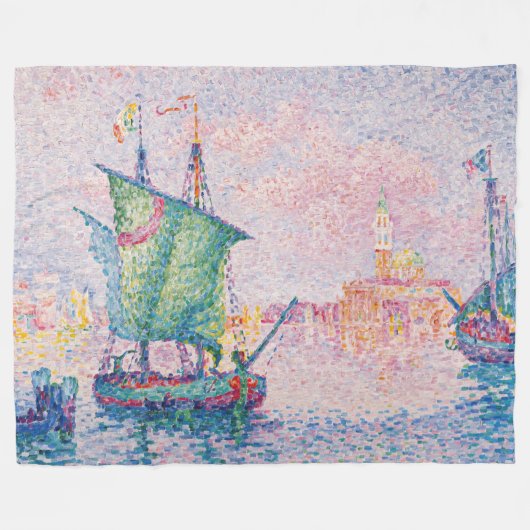 Couverture Polaire Paul Signac - Venise, Le Nuage Rose (Devant (Horizontal))