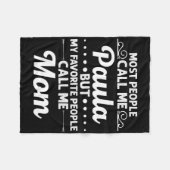 Couverture Polaire Paula Gift Name Funny Mother's Day Personalized Wo (Devant (Horizontal))