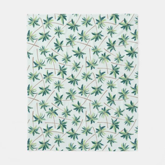 Couverture Polaire Paume australienne tropicale de vulpin (Devant)