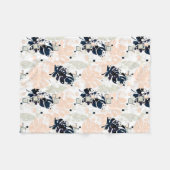 Couverture Polaire Paume de la jungle tropicale feuille (Devant (Horizontal))