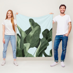 Couverture Polaire Paumes de Celadon