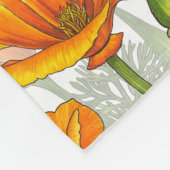 Couverture Polaire Pavot de Californie (Coin)