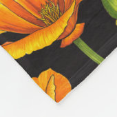Couverture Polaire Pavot de Californie (Coin)