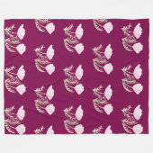 Couverture Polaire Pavot de Californie (Devant (Horizontal))