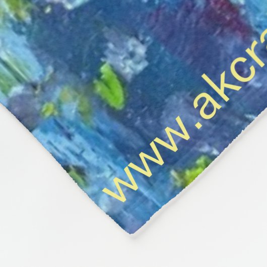 Couverture Polaire Pavot de l'Alaska blanc (Coin)