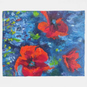 Couverture Polaire Pavot de l'Alaska blanc (Devant (Horizontal))