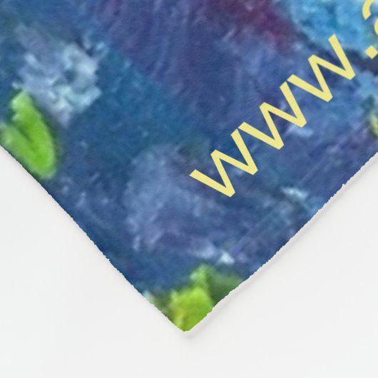 Couverture Polaire Pavot de l'Alaska blanc (Coin)