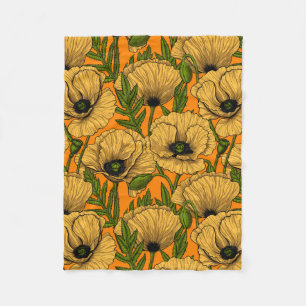 Couverture Polaire Pavot jaune