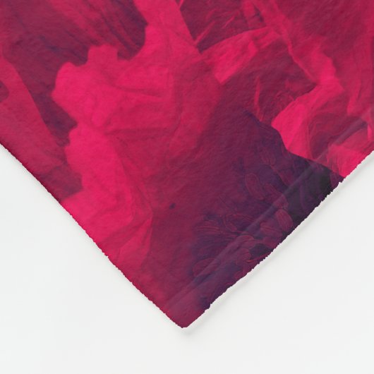 Couverture Polaire Pavot rouge (Coin)