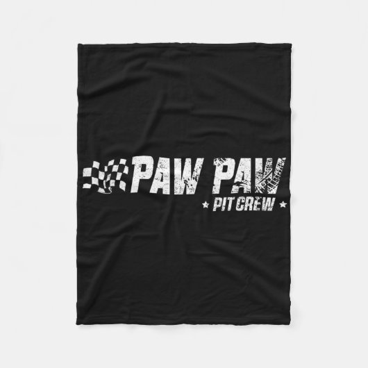 Couverture Polaire Paw Paw T Crew Race Car Birthday Family Racing (Devant)