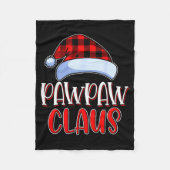 Couverture Polaire Pawpaw Claus Santa Family Matching Christmas Pajam (Devant)