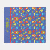 Couverture Polaire Paws and Bones Blue Chig's Fleece Blanket (Devant (Horizontal))