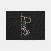 Couverture Polaire Paws Enjoy The Little Things Tie Dye Motivational  (Devant (Horizontal))