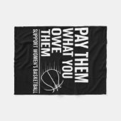 Couverture Polaire Pay Them What You Owe Them Support Women’s Basketb (Devant (Horizontal))