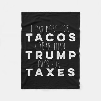 Couverture Polaire Payez Plus Pour Les Tacos Par An Que Trump Ne Paye