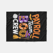 Couverture Polaire Payroll Team Boo Crew Halloween Matching Soky Outf (Devant (Horizontal))