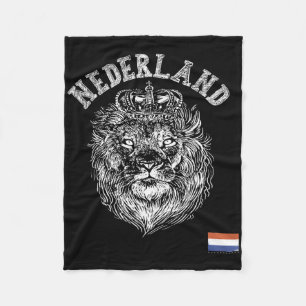 Couverture Polaire Pays-Bas Reto Netherlands Lion Hollande Néerlandai