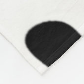 Couverture Polaire Pays Points noirs et blancs de vache (Coin)