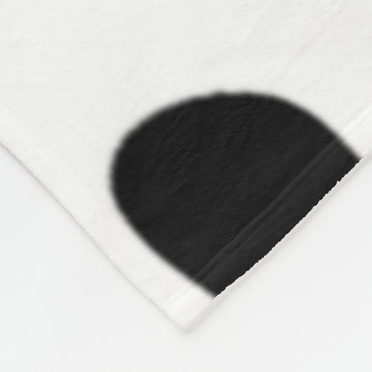 Couverture Polaire Pays Points noirs et blancs de vache (Coin)