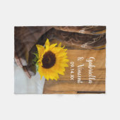 Couverture Polaire Pays Sunflower Mariage Ouest (Devant (Horizontal))