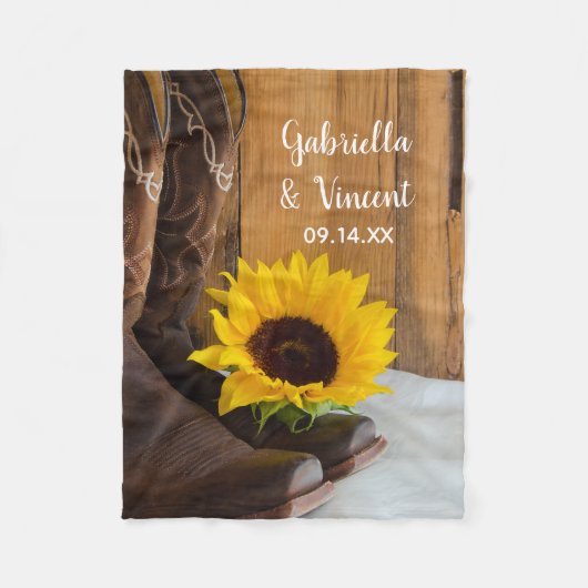 Couverture Polaire Pays Sunflower Mariage Ouest (Devant)