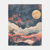 Couverture Polaire Paysage Abstrait de Boho (24) (Devant)