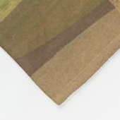 Couverture Polaire Paysage Abstrait de ton terrestre (Coin)