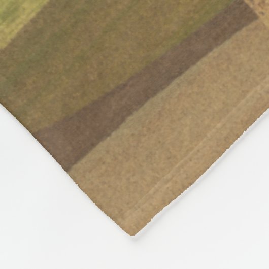 Couverture Polaire Paysage Abstrait de ton terrestre (Coin)