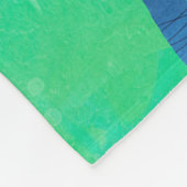 Couverture Polaire Paysage Abstrait vert (Coin)