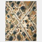 Couverture Polaire Paysage aérien Abstrait (Devant)