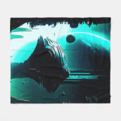 Couverture Polaire Paysage Alien de science-fiction 103 (Devant (Horizontal))