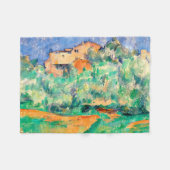 Couverture Polaire Paysage avec une maison, Cézanne (Devant (Horizontal))