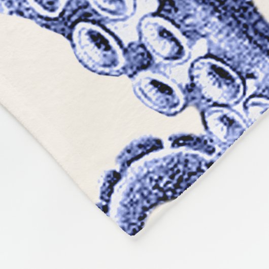 Couverture Polaire Paysage Bleu Octopus (Coin)