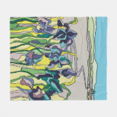 Couverture Polaire Paysage dans le style vitrail (Devant (Horizontal))