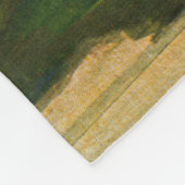 Couverture Polaire Paysage d'étang de ferme par Mead Schaeffer (Coin)