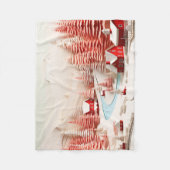 Couverture Polaire Paysage d'hiver scandinave 3D bébé (Devant)