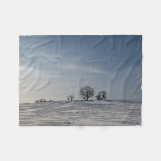 Couverture Polaire Paysage enneigé (Devant (Horizontal))
