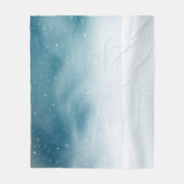 Couverture Polaire Paysage hivernal confortable – Terre enneigée (Devant)