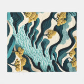 Couverture Polaire Paysage Moderne (Devant (Horizontal))