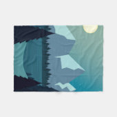 Couverture Polaire Paysage naturel coloré (Devant (Horizontal))