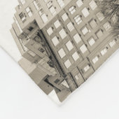 Couverture Polaire Paysage noir et blanc dans le Central Park (Coin)