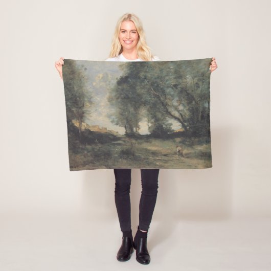 Couverture Polaire Paysage (par Camille Corot) (En situation)