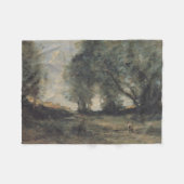 Couverture Polaire Paysage (par Camille Corot) (Devant (Horizontal))