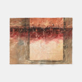 Couverture Polaire Paysage rouge Abstrait (Devant (Horizontal))