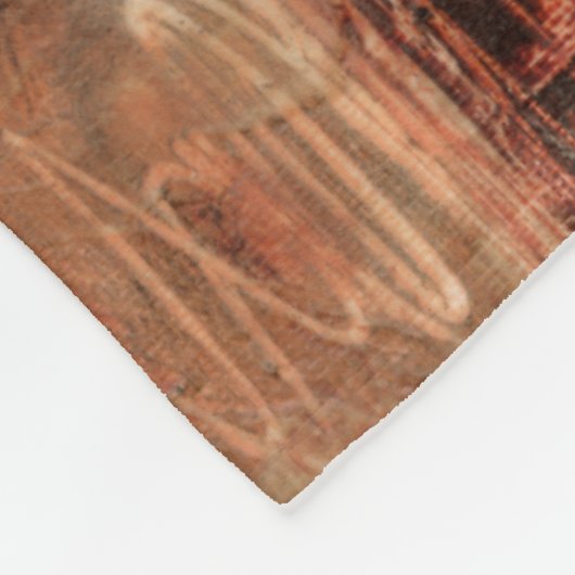 Couverture Polaire Paysage rouge Abstrait (Coin)