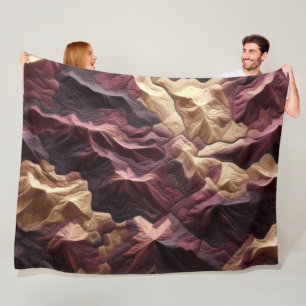 Couverture Polaire Paysage topographique Abstrait de Bourgogne
